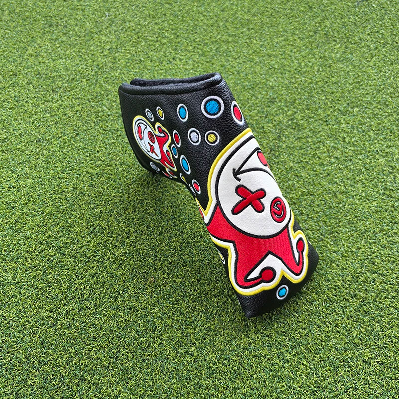 Cartoon Clowns golf club head cover putter sleeve magnetic closed stable supply, fast shipping