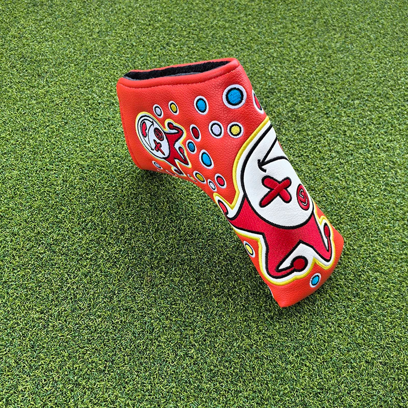 Cartoon Clowns golf club head cover putter sleeve magnetic closed stable supply, fast shipping