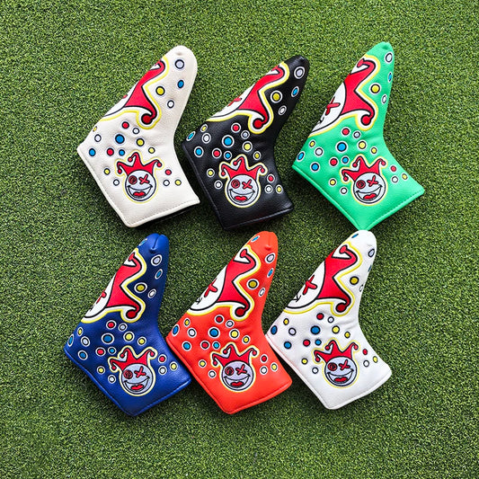 Cartoon Clowns golf club head cover putter sleeve magnetic closed stable supply, fast shipping