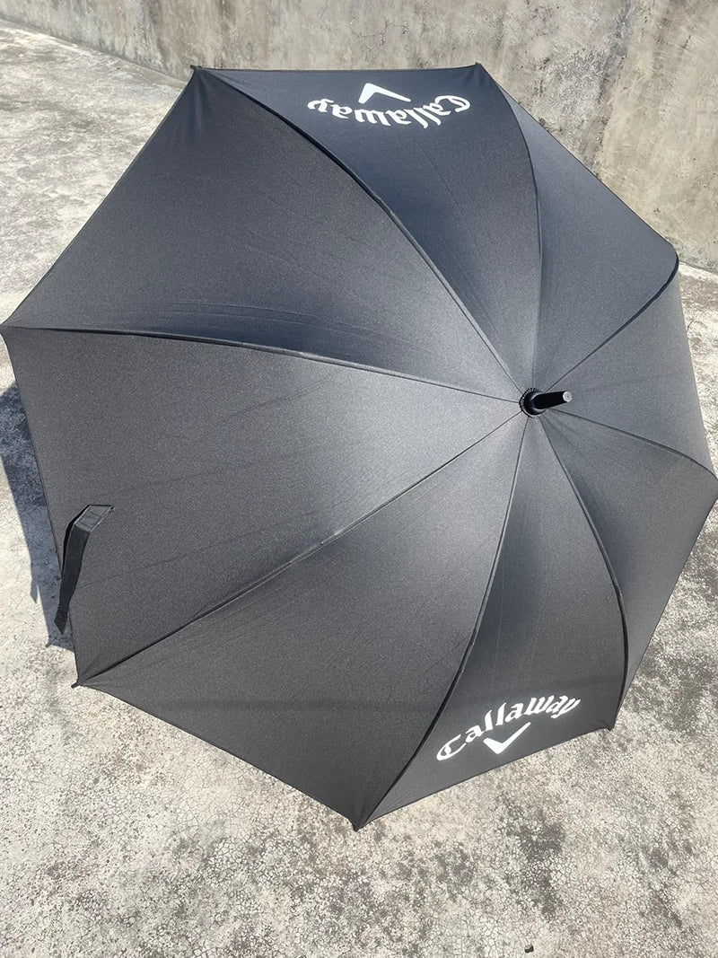 123cm Titanium silver large golf umbrella sun protection UV protection weather protection windproof enlarged ultra light strong