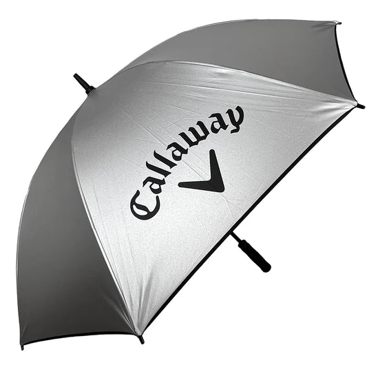 123cm Titanium silver large golf umbrella sun protection UV protection weather protection windproof enlarged ultra light strong