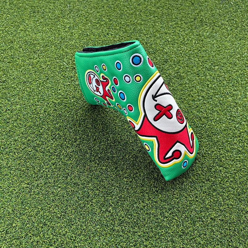 Cartoon Clowns golf club head cover putter sleeve magnetic closed stable supply, fast shipping