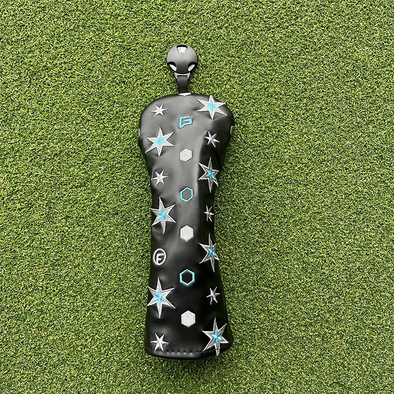 Fashion Bugs Wizard Golf Club Head covers Cute cat Driver Woods Hybrid Waterproof leather Golf club head protective sleeve cover