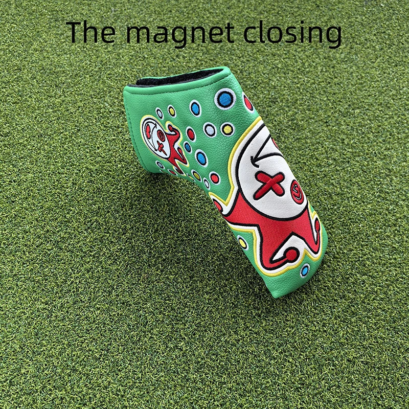 Cartoon Clowns golf club head cover putter sleeve magnetic closed stable supply, fast shipping