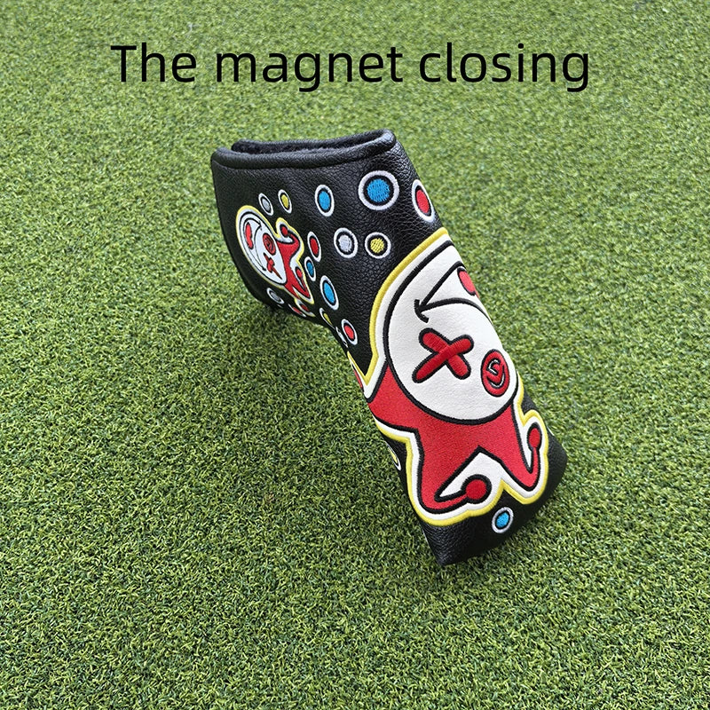 Cartoon Clowns golf club head cover putter sleeve magnetic closed stable supply, fast shipping