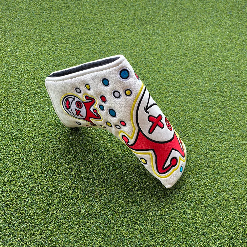 Cartoon Clowns golf club head cover putter sleeve magnetic closed stable supply, fast shipping