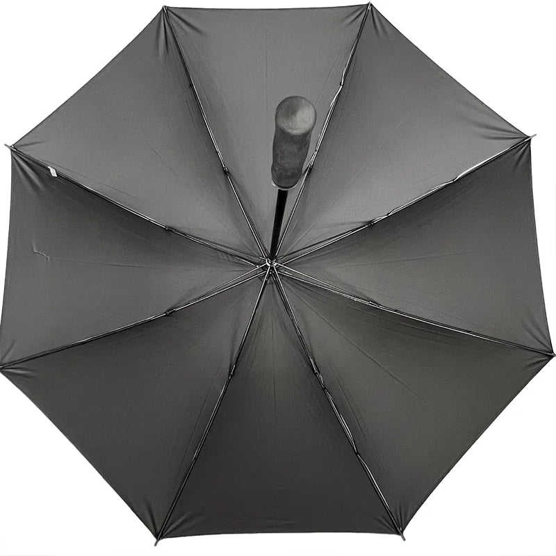 123cm Titanium silver large golf umbrella sun protection UV protection weather protection windproof enlarged ultra light strong