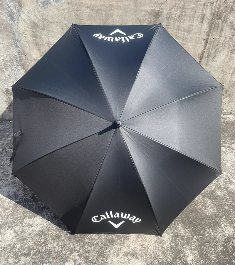 123cm Titanium silver large golf umbrella sun protection UV protection weather protection windproof enlarged ultra light strong